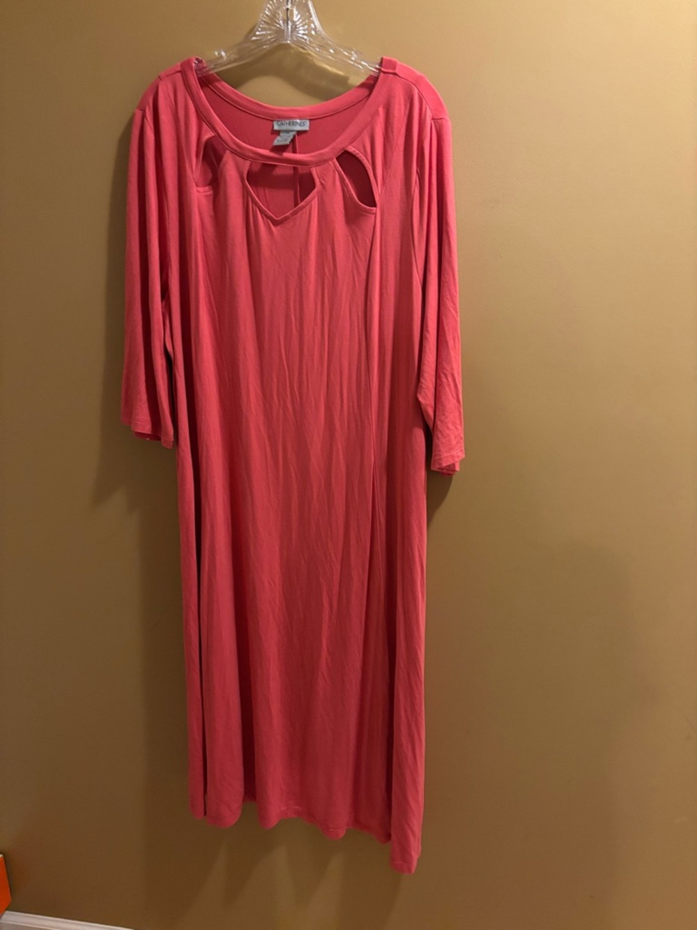 ⭐️⭐️Catherine’s  Coral Maxi Dress with Keyhole Cutouts